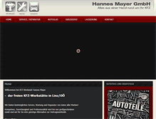 Tablet Screenshot of hannesmayer.at